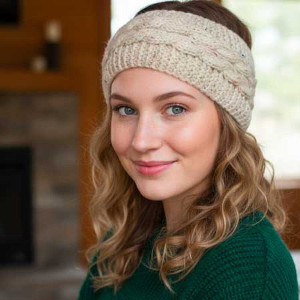 Female Ivory Winter Headband - Brand New